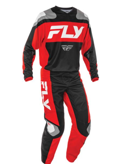 Pantaloni moto enduro/cross FLY RACING F-16 negru/roșu/alb