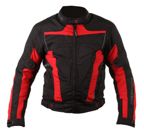 Geacă moto ADRENALINE HERCULES PPE Negru/Roșu