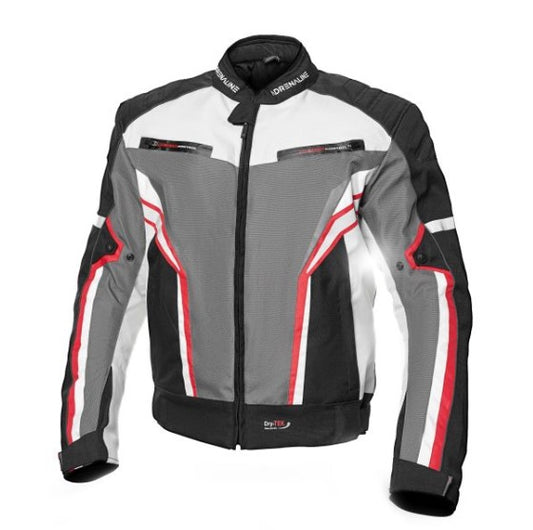 Geacă moto ADRENALINE SOLA 2.0 PPE Negru/Gri/Roșu