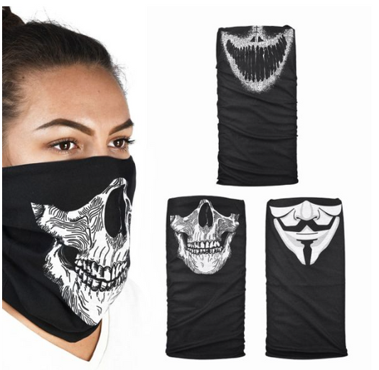 Eșarfă multifuncțională OXFORD MASKS COMFY 3 buc alb/negru