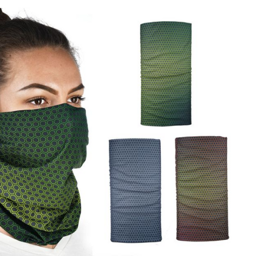 Eșarfă multifuncțională OXFORD NACREOUS COMFY 3 buc gri/verde/maro